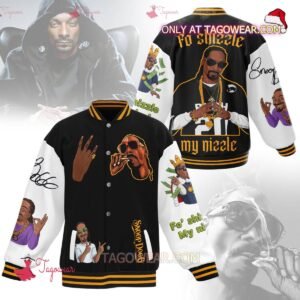 Snoop Dogg Fo Shizzle My Nizzle Baseball Jacket - bazzada Store