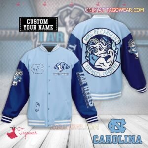 Sons Of Carolina Tar Heel Chapter Personalized Baseball Jacket - bazzada Store