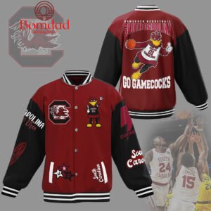 South Carolina Gamecocks Basketball Go Gamecocks Baseball Jacket - bazzada Store