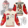 The Weeknd Music Is Highly Addictive Baseball Jacket - bazzada Store