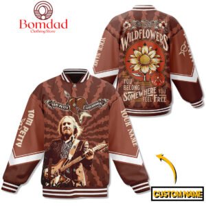 Tom Petty Wildflower Personalized Baseball Jacket - bazzada Store