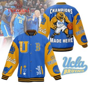UCLA Bruins Love Fan Baseball Jacket - bazzada Store
