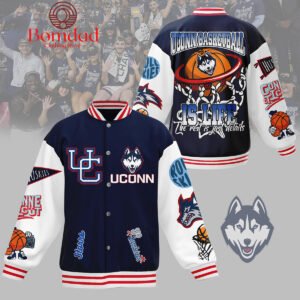 Uconn Huskies Forever Baseball Jacket - bazzada Store