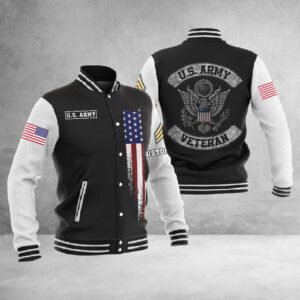 Customized U.S.Army Veteran #3948 ? Baseball Jacket - bazzada Store