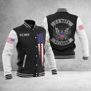 Customized U.S.Navy Veteran #3949 ? Baseball Jacket - bazzada Store