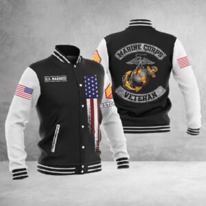 Customized U.S.Marines Veteran #3950 ? Baseball Jacket - bazzada Store
