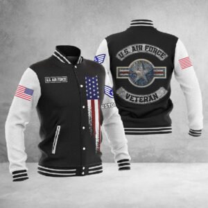 Customized U.S.Air Force Veteran #3951 ? Baseball Jacket - bazzada Store