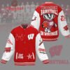 Wisconsin Badgers Basketball On Wisconsin Baseball Jacket - bazzada Store