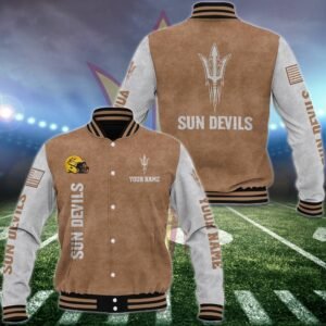 Arizona State Sun Devils Baseball Jacket Custom Your Name, Sport Jacket, FootBall Fan Gifts EHIVM-53488 - bazzada Store