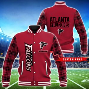 Atlanta Falcons Personalized Baseball Jacket BG34 - bazzada Store