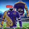 Baltimore Ravens Personalized Baseball Jacket BG03 - bazzada Store