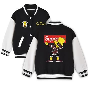 The Simpsons Varsity Jacket Baseball Jacket Pop Jacket Coats - bazzada Store