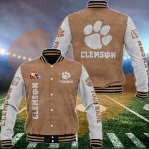 Clemson Tigers Baseball Jacket Custom Your Name, Sport Jacket, FootBall Fan Gifts EHIVM-53488 - bazzada Store