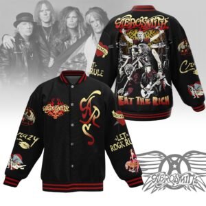 Aerosmith New Bomber Baseball Jacket For Fan - bazzada Store