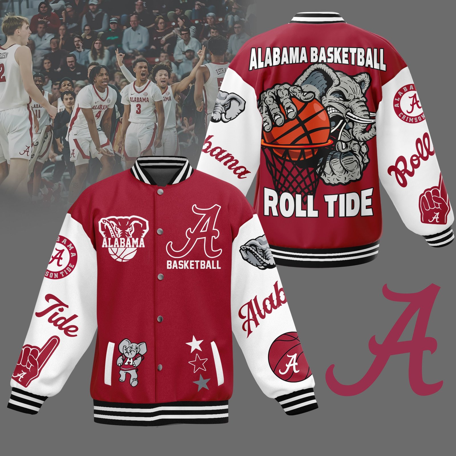 Alabama Crimson Tide Ncaa New Bomber Baseball Jacket For Fan - bazzada Store