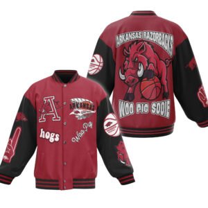 Arkansas Razorbacks Ncaa New Bomber Baseball Jacket For Fan - bazzada Store
