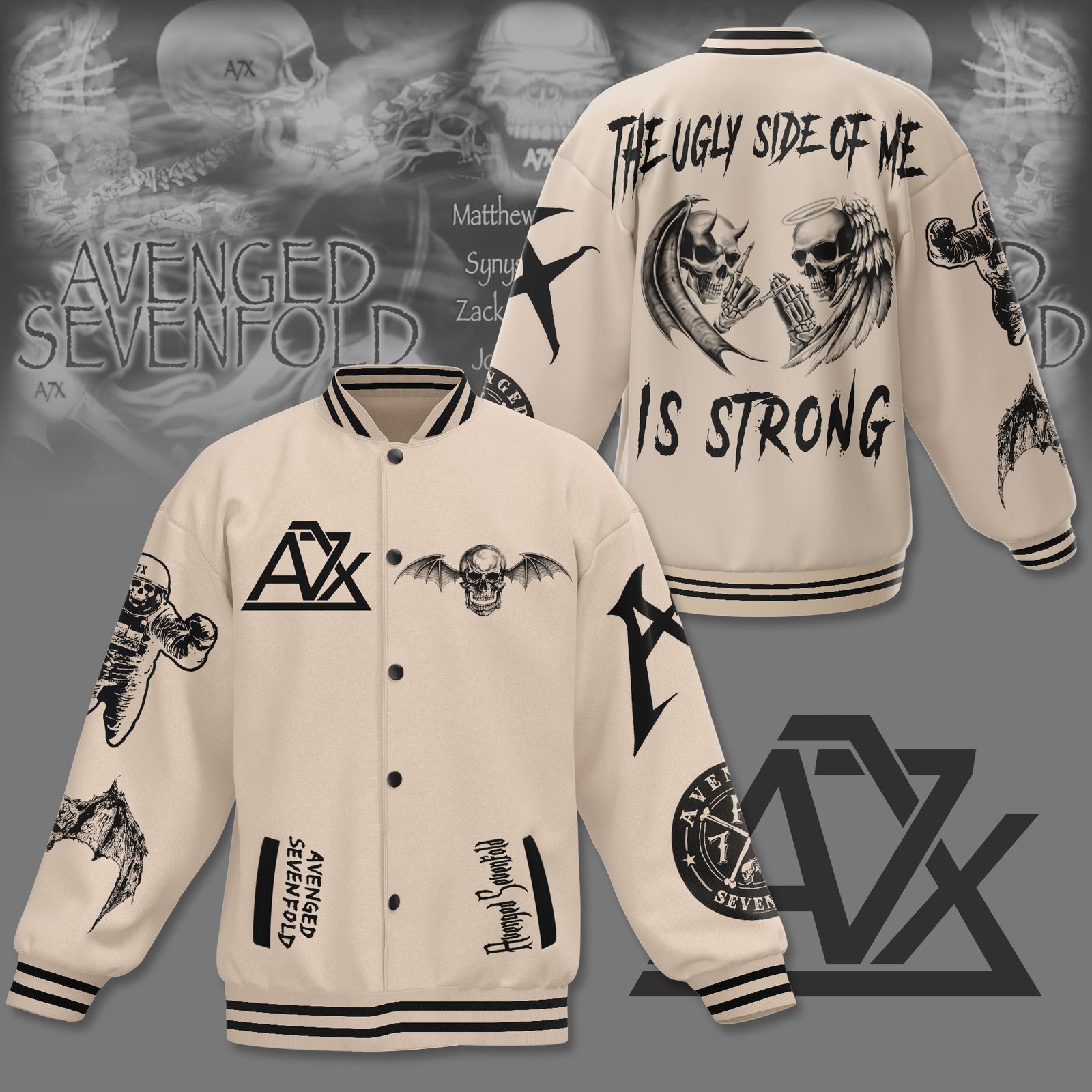 Avenged Sevenfold New Bomber Baseball Jacket For Fan - bazzada Store