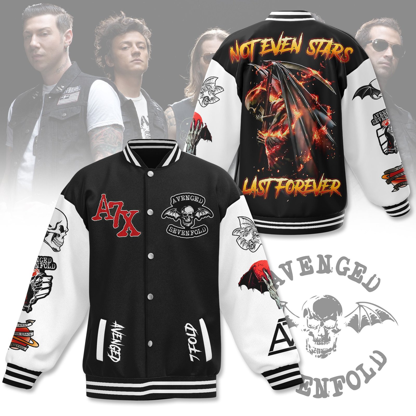 Avenged Sevenfold New Bomber Baseball Jacket For Fan - bazzada Store