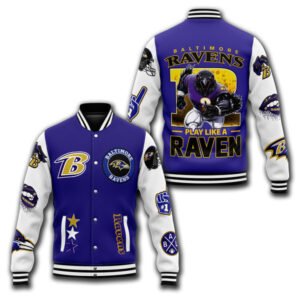 Baltimore Ravens Nfl New Bomber Baseball Jacket For Fan - bazzada Store