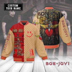 Bon Jovi New Bomber Baseball Jacket For Fan - bazzada Store