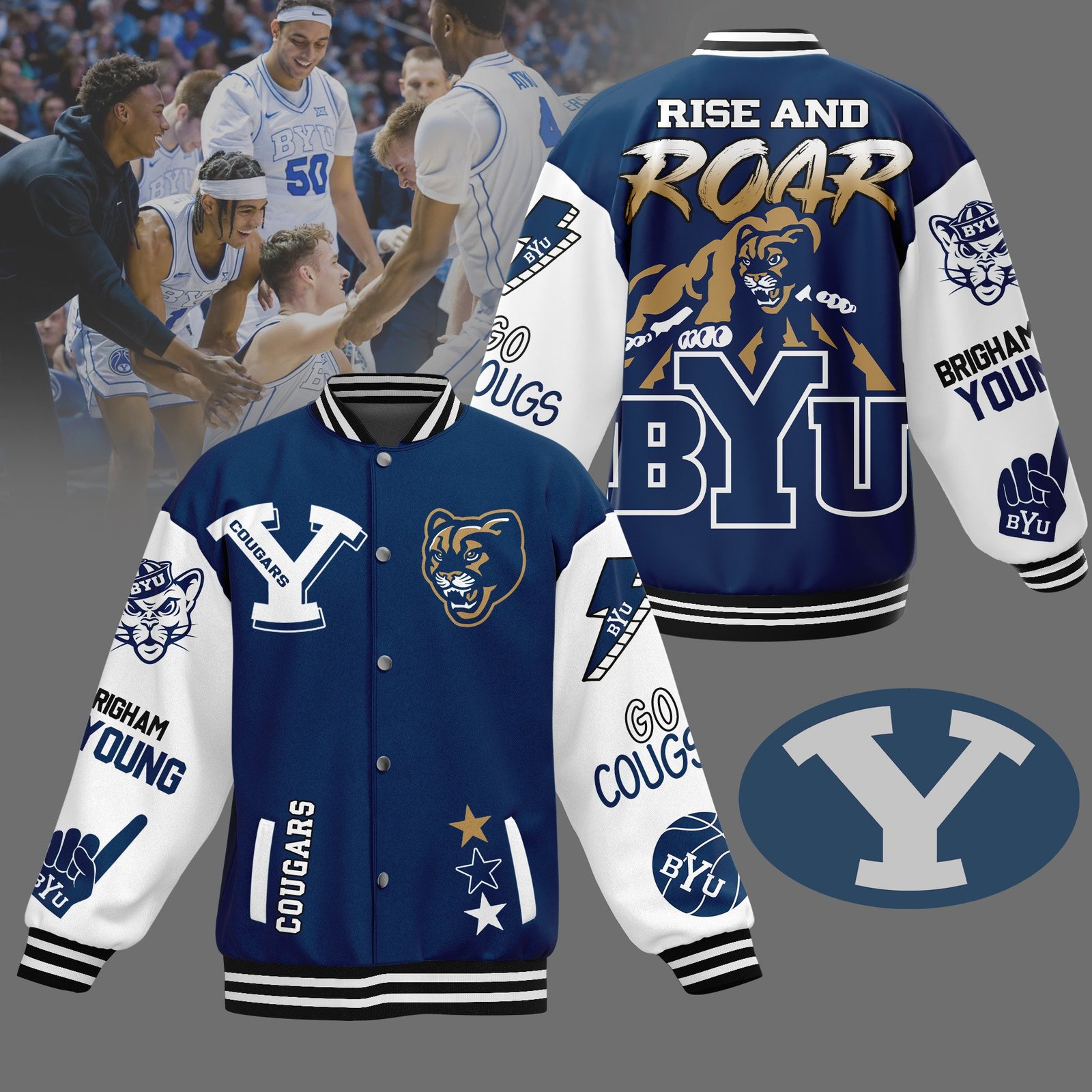 Byu Cougars Ncaa New Bomber Baseball Jacket For Fan - bazzada Store