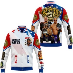 Carmelo Hayes New Bomber Baseball Jacket For Fan - bazzada Store