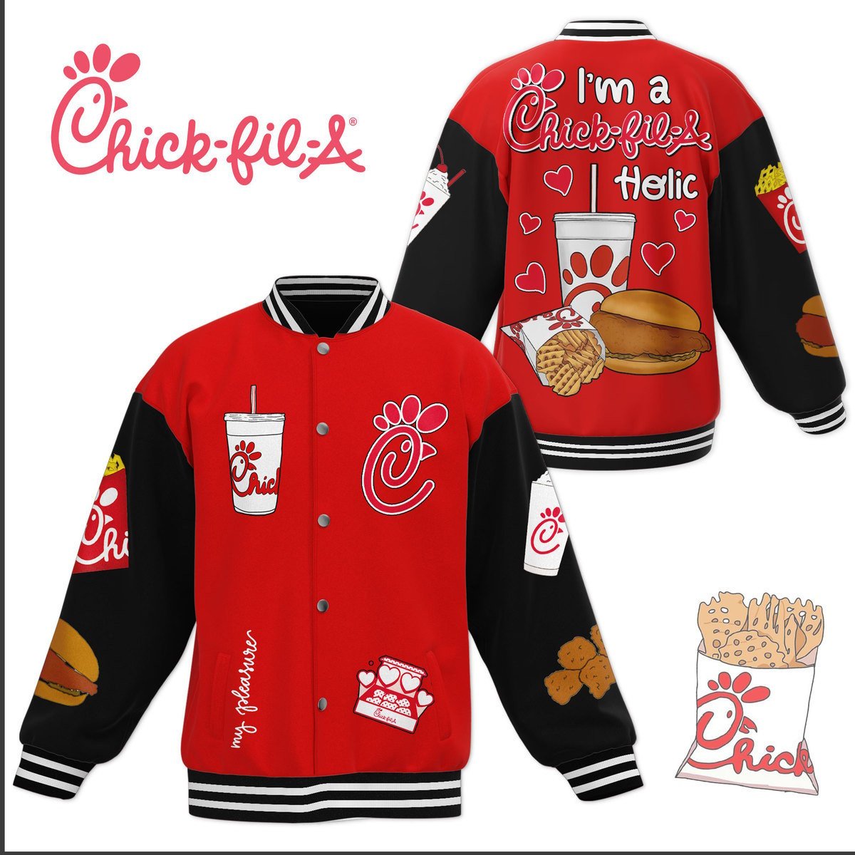 Chick-Fil-A New Bomber Baseball Jacket For Fan - bazzada Store