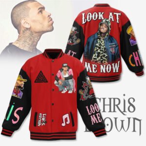Chris Brown New Bomber Baseball Jacket For Fan - bazzada Store