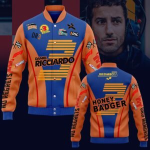 Daniel Ricciardo New Bomber Baseball Jacket For Fan - bazzada Store