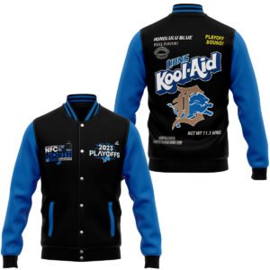 Detroit Lions Nfl New Bomber Baseball Jacket For Fan - bazzada Store