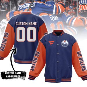 Edmonton Oilers Nhl New Bomber Baseball Jacket For Fan - bazzada Store
