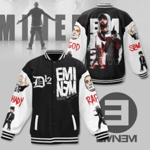 Eminem New Bomber Baseball Jacket For Fan - bazzada Store