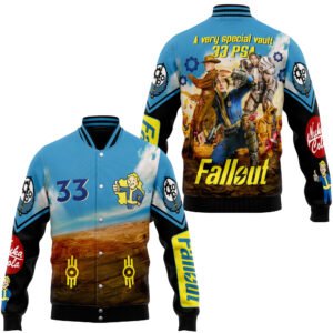 Fallout New Bomber Baseball Jacket For Fan - bazzada Store