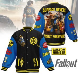 Fallout New Bomber Baseball Jacket For Fan - bazzada Store