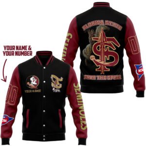 Florida State Ncaa New Bomber Baseball Jacket For Fan - bazzada Store