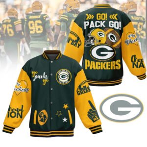 Green Bay Packers Nfl New Bomber Baseball Jacket For Fan - bazzada Store