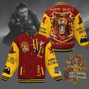 Gryffindor House Harry Potter New Bomber Baseball Jacket For Fan - bazzada Store