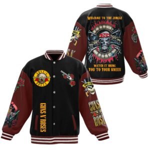 Guns N????? Roses New Bomber Baseball Jacket For Fan - bazzada Store