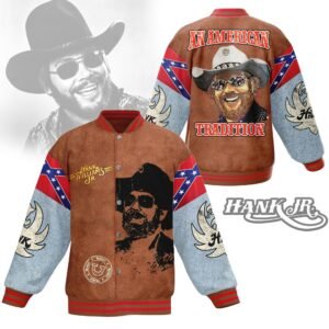 Hank Williams Jr New Bomber Baseball Jacket For Fan - bazzada Store