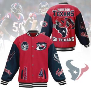 Houston Texans Nfl New Bomber Baseball Jacket For Fan - bazzada Store