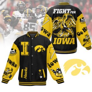 Iowa Hawkeyes Ncaa New Bomber Baseball Jacket For Fan - bazzada Store