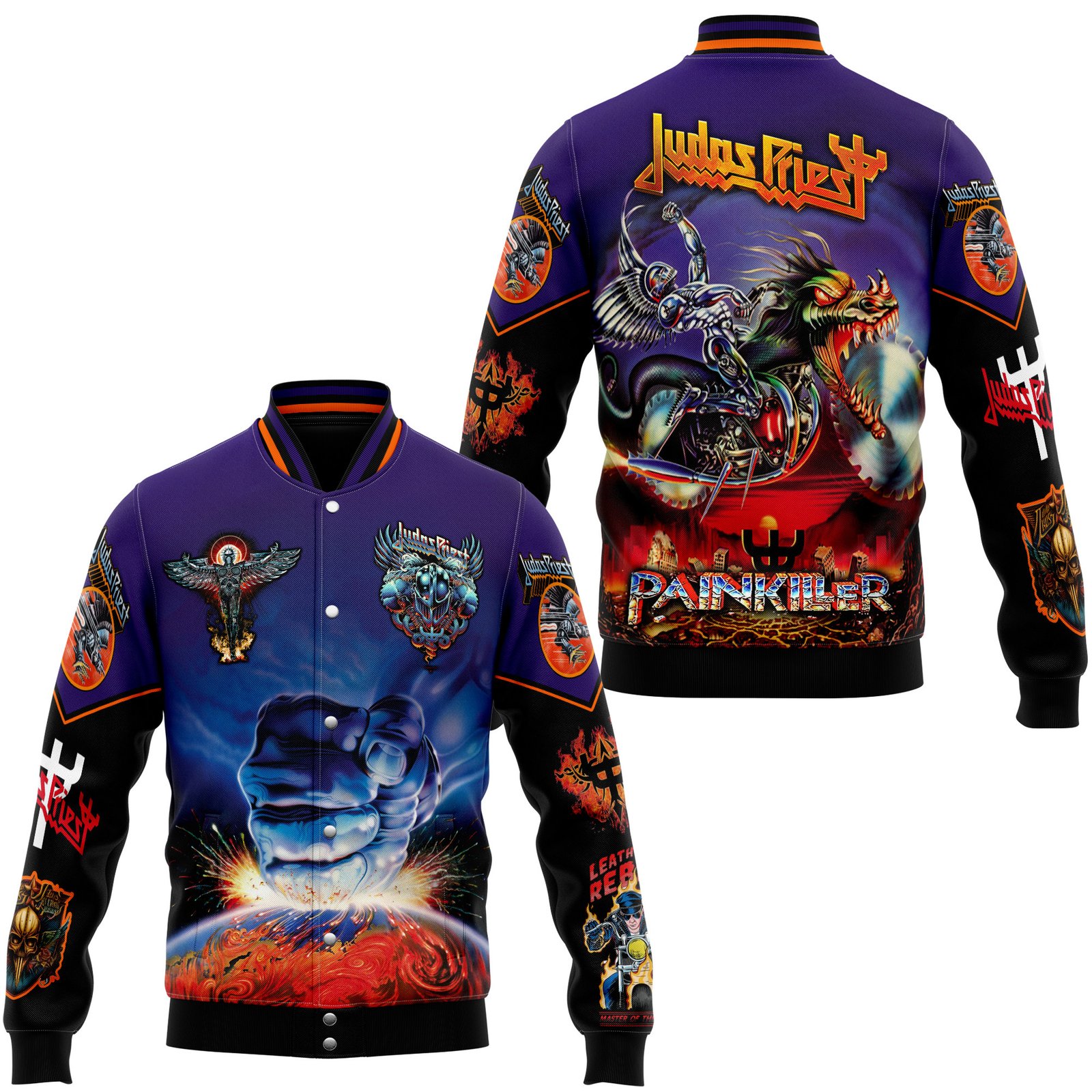 Judas Priest New Bomber Baseball Jacket For Fan - bazzada Store