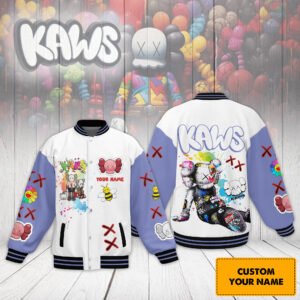 Kaws New Bomber Baseball Jacket For Fan - bazzada Store