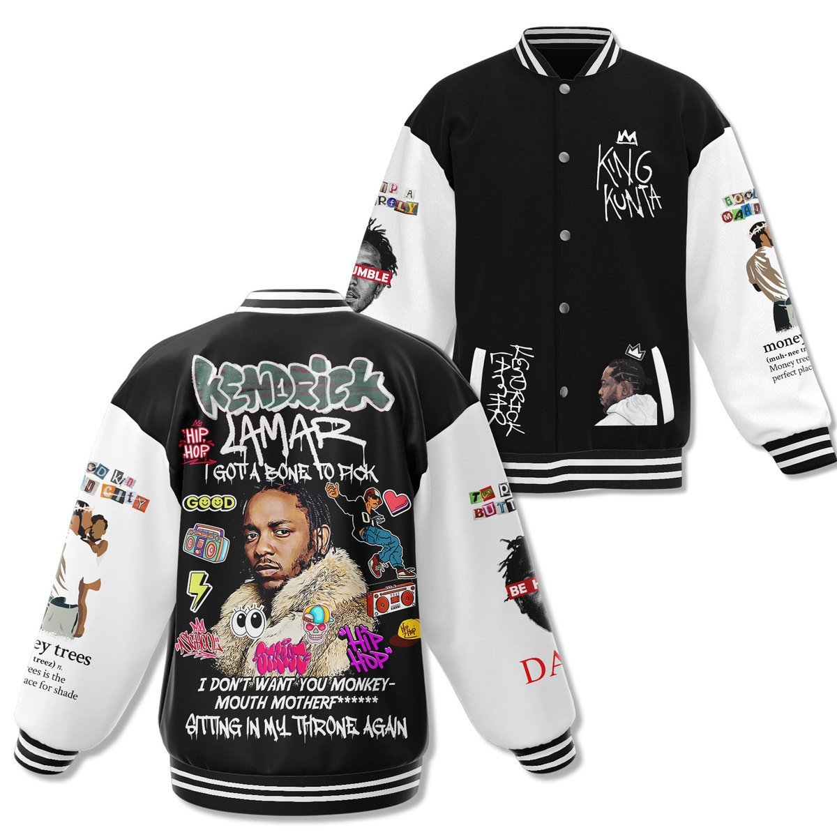 Kendrick Lamar New Bomber Baseball Jacket For Fan - bazzada Store