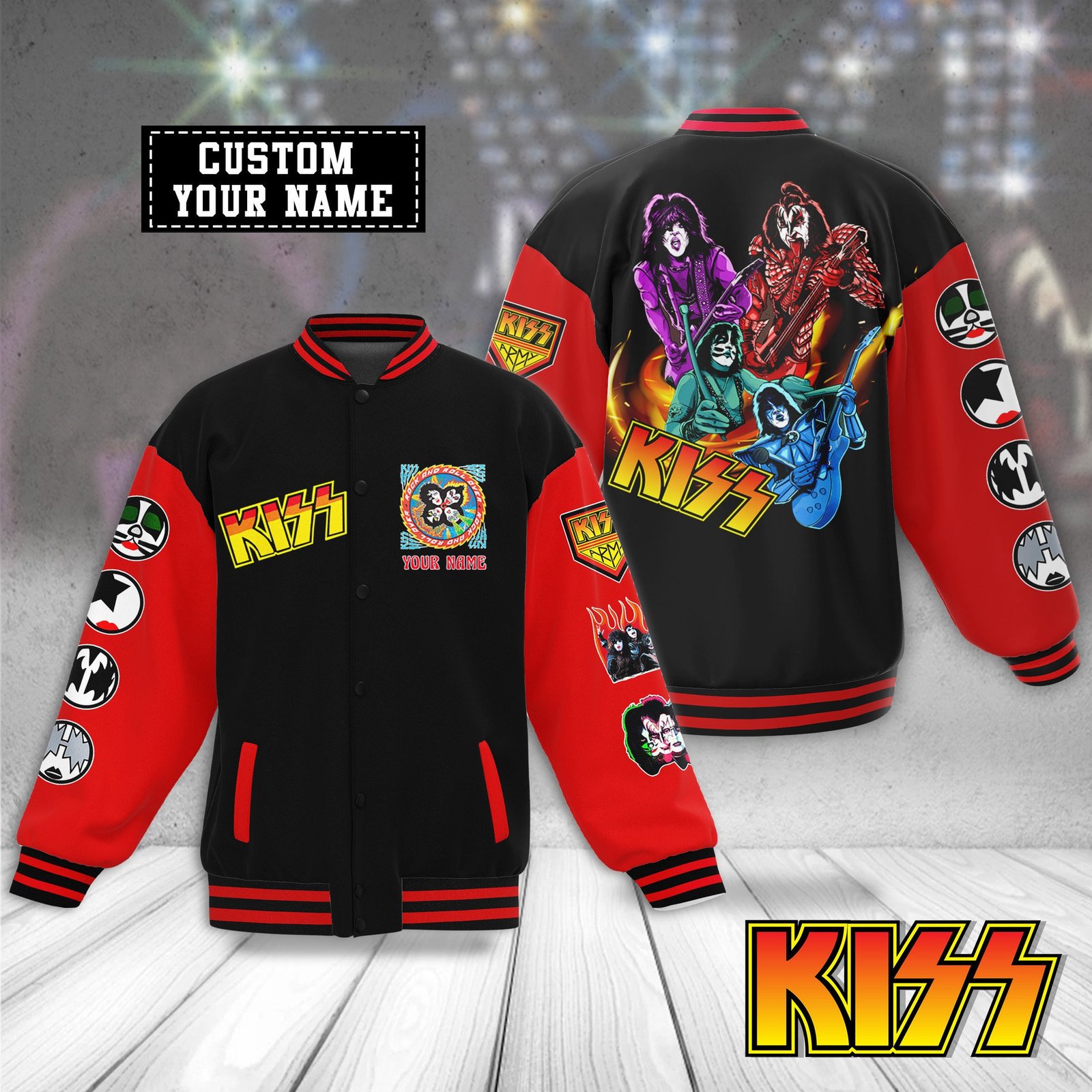 Kiss New Bomber Baseball Jacket For Fan - bazzada Store