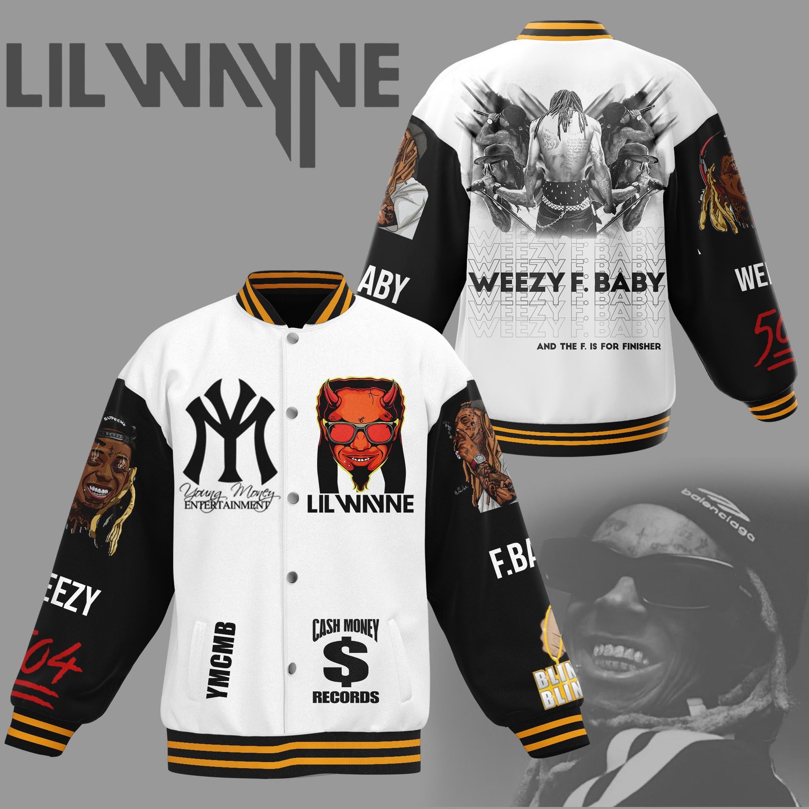 Lil Wayne New Bomber Baseball Jacket For Fan - bazzada Store