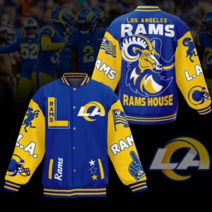 Los Angeles Rams Nfl New Bomber Baseball Jacket For Fan - bazzada Store