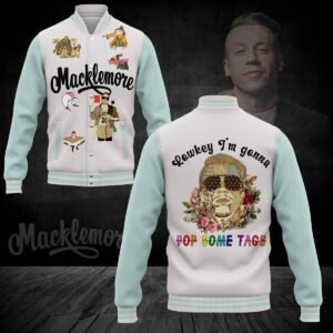 Macklemore New Bomber Baseball Jacket For Fan - bazzada Store