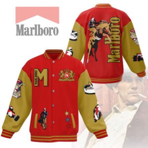 Marlboro New Bomber Baseball Jacket For Fan - bazzada Store