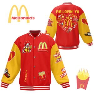 Mc Donald?S New Bomber Baseball Jacket For Fan - bazzada Store